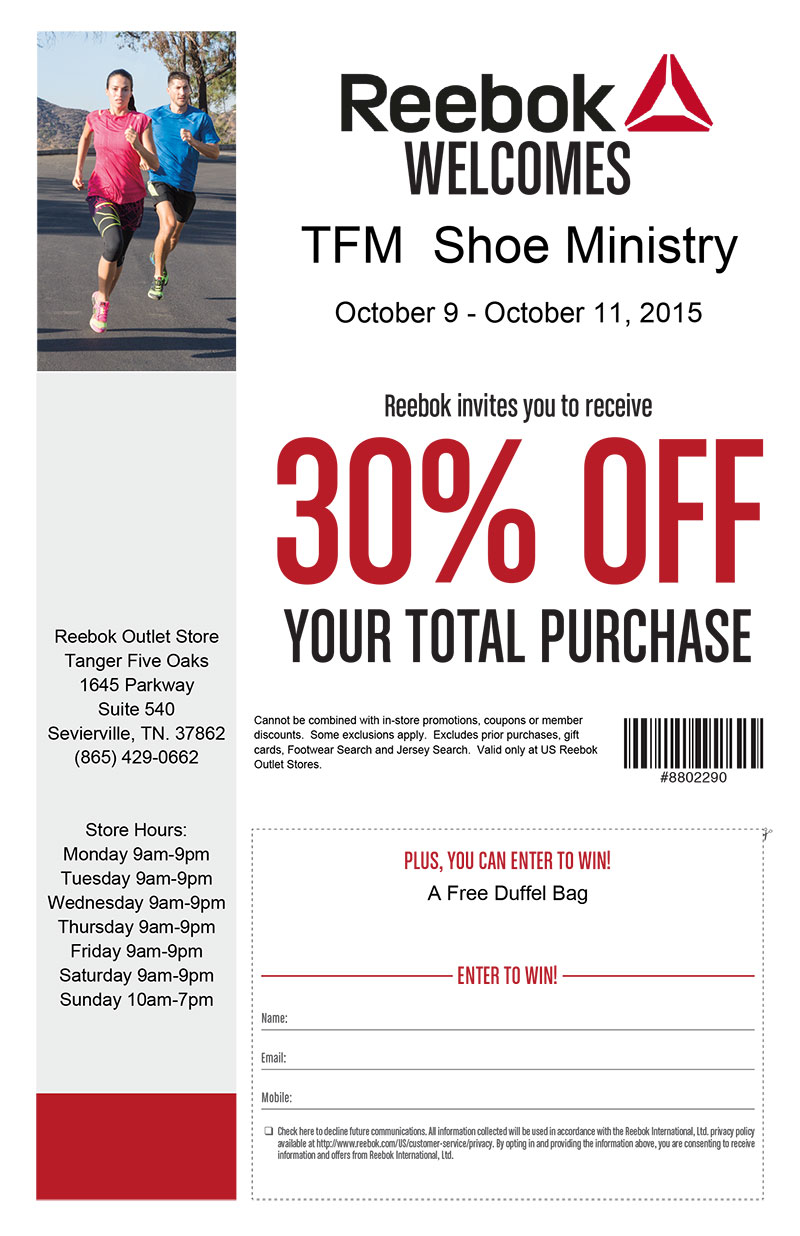reebok in store coupon